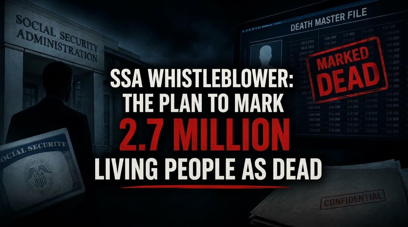 SSA Whistleblower: The Plan to Mark 2.7 Million Living People as Dead